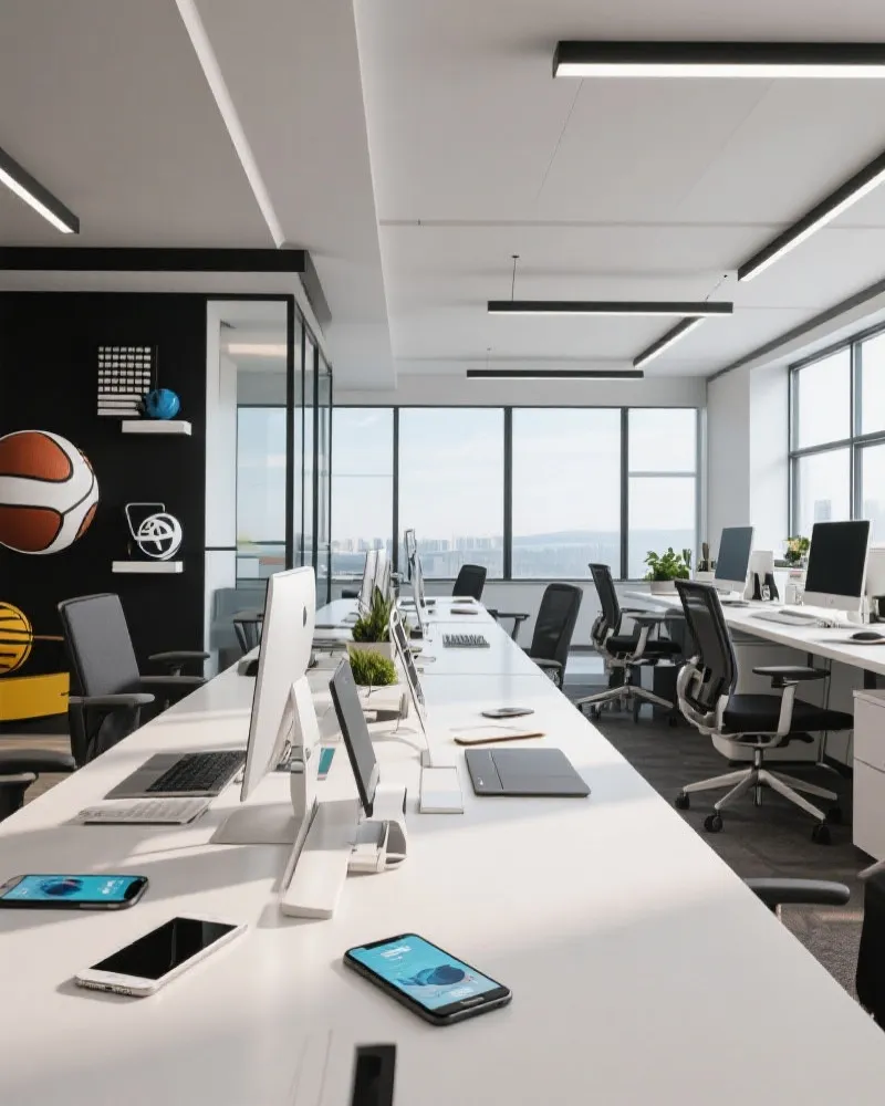 满冠体育科技有限公司办公环境与研发团队